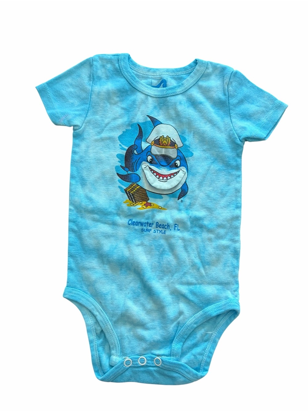 Surf Style Clearwater Beach Shark Graphic Bodysuit Size 18 Months